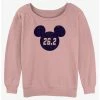 Deals 🤩 Disney Mickey Mouse Marathon 26.2 Ears 👧 Girls Slouchy Sweatshirt 🛒