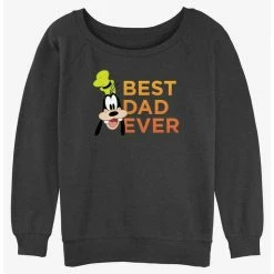 Outlet ✨ Disney Mickey Mouse Best Goofy Dad Ever 👧 Girls Slouchy Sweatshirt 💯