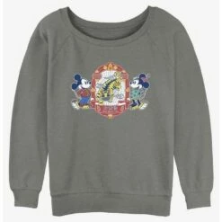 Discount 🤩 Disney Mickey Mouse Care About You 👧 Girls Slouchy Sweatshirt ⌛