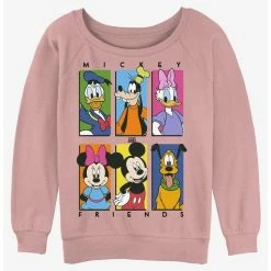 Deals ❤️ Disney Mickey Mouse Mickey and Friends 👧 Girls Slouchy Sweatshirt 🌟
