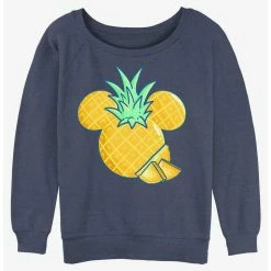 Wholesale 🎉 Disney Mickey Mouse Pineapple 👧 Girls Slouchy Sweatshirt 🔔