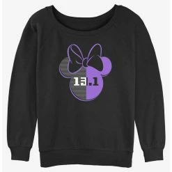 Best deal 🔥 Disney Minnie Mouse Half Marathon Ears 👧 Girls Slouchy Sweatshirt 🎉