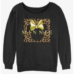 Buy 🎉 Disney Minnie Mouse Leopard Minnie 👧 Girls Slouchy Sweatshirt 🥰