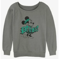 Promo ✨ Disney Minnie Mouse Prost Cheers in German 👧 Girls Slouchy Sweatshirt 😉