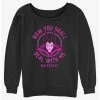 Promo ❤️ Disney Villains Deal With Maleficent 👧 Girls Slouchy Sweatshirt 🤩