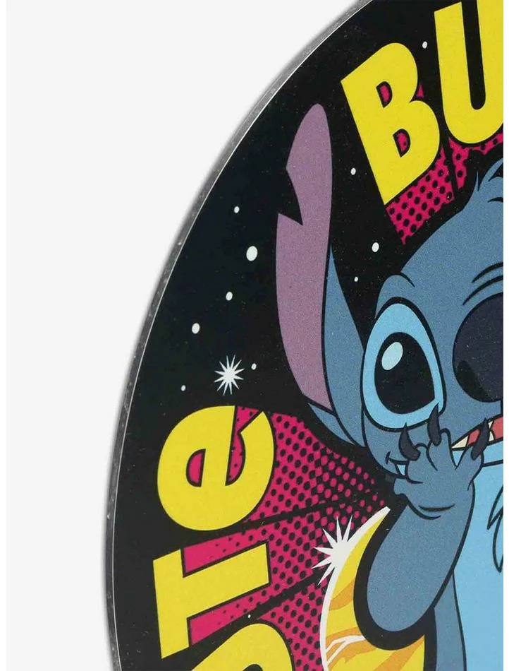 Buy π Disney Lilo & Stitch Cute But Weird Round Metal Sign π€© - Image 4