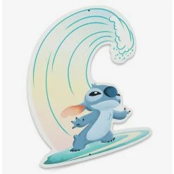 New ✔️ Disney Lilo & Stitch 🏄 Surfing Metal Sign 🛒