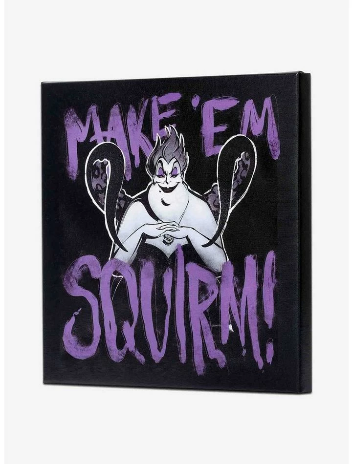 New 😀 Disney Villains Ursula Make 'Em Squirm Canvas Wall Decor 🤩 - Image 2