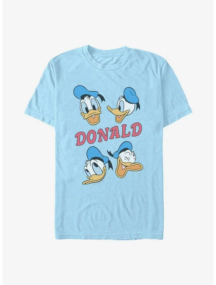 Outlet ๐ Disney Mickey Mouse Donald Duck Heads T-Shirt โญ