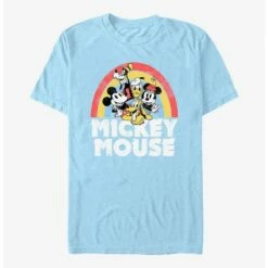 Discount 🔔 Disney Mickey Mouse Friends Under The Rainbow T-Shirt 😀
