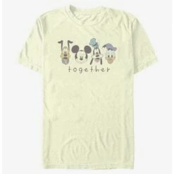 Flash Sale 👍 Disney Mickey Mouse Together Group Heads T-Shirt ❤️