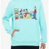 Coupon 🎁 Disney Mickey Mouse And Friends Teal Hoodie 🛒