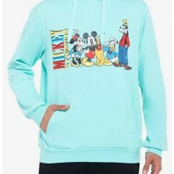 Coupon 🎁 Disney Mickey Mouse And Friends Teal Hoodie 🛒