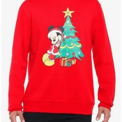 Cheap 👏 Disney Mickey Mouse Holiday Santa Sweatshirt 🤩