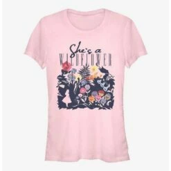 Top 10 💯 Disney Alice In Wonderland She's A Wildflower 👧 Girls T-Shirt 🤩