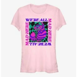 Cheap 🌟 Disney Alice In Wonderland All Mad Trippy Cheshire 👧 Girls T-Shirt 👏