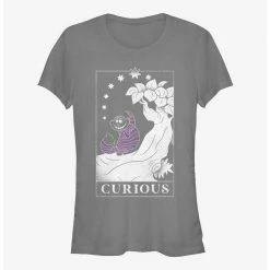 Promo 🔔 Disney Alice In Wonderland Curious Cosmic Cheshire 👧 Girls T-Shirt 🎉