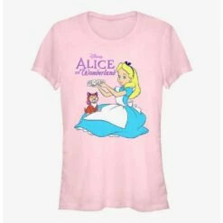 Discount 💯 Disney Alice In Wonderland Dinah Flower Crown 👧 Girls T-Shirt 🧨