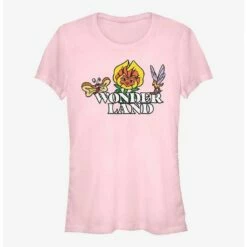 Outlet 👏 Disney Alice In Wonderland Flower Logo 👧 Girls T-Shirt 💯