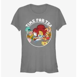 Budget 😍 Disney Alice In Wonderland Mad Hatter Tea Time 👧 Girls T-Shirt ✔️