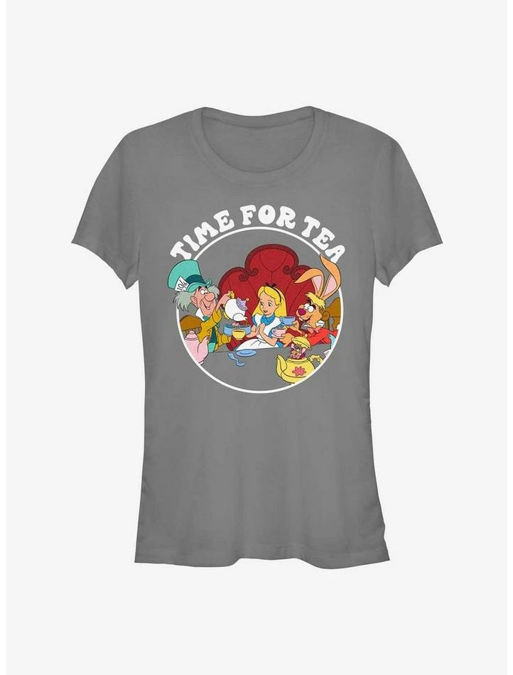 Budget ๐ Disney Alice In Wonderland Mad Hatter Tea Time ๐ง Girls T-Shirt โ๏ธ