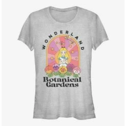 Outlet 💯 Disney Alice In Wonderland Retro Botanical Garden 👧 Girls T-Shirt 🛒