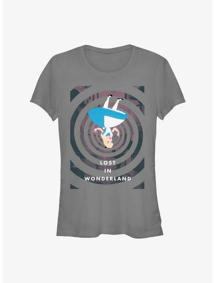 Hot Sale โญ Disney Alice In Wonderland Spiral Fall ๐ง Girls T-Shirt โค๏ธ