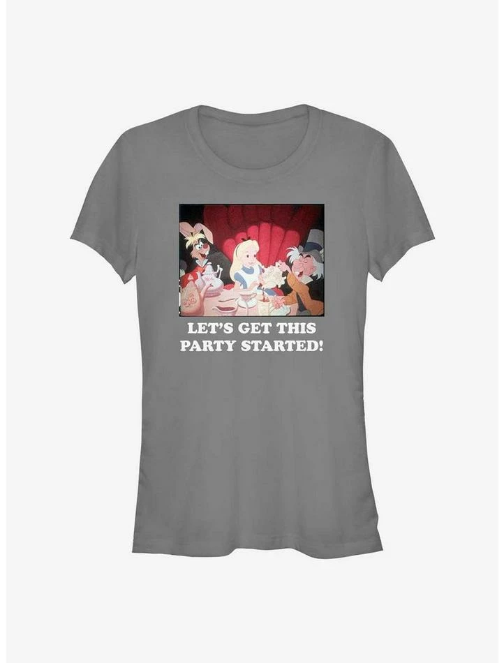 Coupon 🤩 Disney Alice In Wonderland Get This Party Started 👧 Girls T-Shirt ⌛