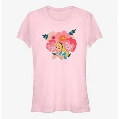Best deal 🥰 Disney Alice In Wonderland Talking Flowers 👧 Girls T-Shirt 😍