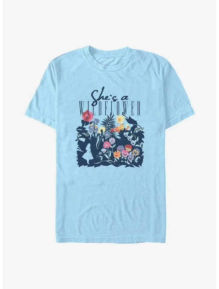 Best Pirce 🥰 Disney Alice In Wonderland She's A Wildflower T-Shirt 🌟