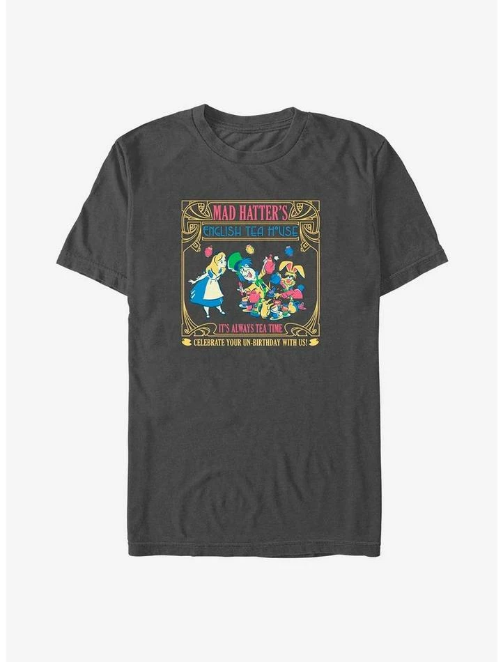 Promo 🔥 Disney Alice In Wonderland Mad Hatter's Tea House T-Shirt 💯