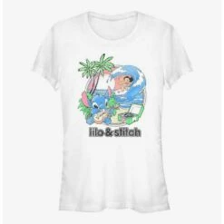 Outlet 🤩 Disney Lilo & Stitch Beach Day 👧 Girls T-Shirt 🔥