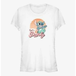Promo 🔥 Disney Lilo & Stitch Let's Party 👧 Girls T-Shirt 👍