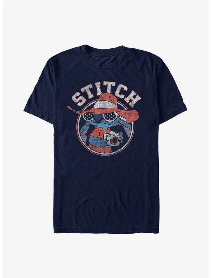New 💯 Disney Lilo & Stitch Tourist Stitch T-Shirt 😉