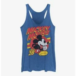 Budget 🌟 Disney Mickey Mouse Retro Run 👧 Girls Tank 👍