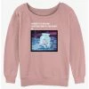 Hot Sale 👏 Disney Alice In Wonderland Anxiety Meme 👧 Girls Slouchy Sweatshirt 🔥