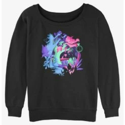 Best Sale 🥰 Disney Alice In Wonderland Chaos Wonderland 👧 Girls Slouchy Sweatshirt 🎉