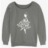 Outlet 👍 Disney Alice In Wonderland Not Alice 👧 Girls Slouchy Sweatshirt 🌟