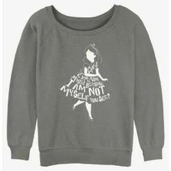 Outlet 👍 Disney Alice In Wonderland Not Alice 👧 Girls Slouchy Sweatshirt 🌟