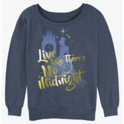 Flash Sale 🧨 Disney Cinderella No Midnight 👧 Girls Slouchy Sweatshirt 🤩