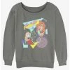 Flash Sale 😉 Disney Goofy Eye To Eye 80's 👧 Girls Slouchy Sweatshirt 🛒