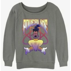 Budget ⭐ Disney Goofy Powerline Jam 👧 Girls Slouchy Sweatshirt 💯