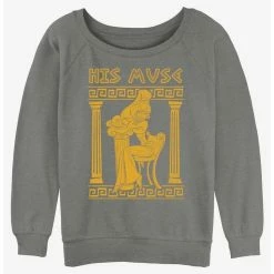 Cheapest 👏 Disney Hercules His Muse Meg 👧 Girls Slouchy Sweatshirt 👏