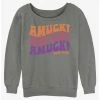 Hot Sale 😍 Disney Hocus Pocus Amuck 👧 Girls Slouchy Sweatshirt 🤩