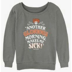 Brand new ❤️ Disney Hocus Pocus Winnie Another Glorious Morning 👧 Girls Slouchy Sweatshirt 👍