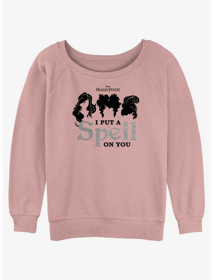Best reviews of 🌟 Disney Hocus Pocus Hair Silhouette Spell 👧 Girls Slouchy Sweatshirt 😀