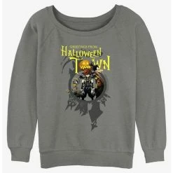Top 10 😀 Disney Kingdom Hearts Greetings From 🎃 Halloween Town 👧 Girls Slouchy Sweatshirt 💯