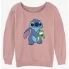Flash Sale 🛒 Disney Lilo & Stitch Froggie 👧 Girls Slouchy Sweatshirt ❤️