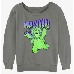 Best Pirce 🎉 Disney Lilo & Stitch Mwahaha Scary Stitch 👧 Girls Slouchy Sweatshirt 🤩