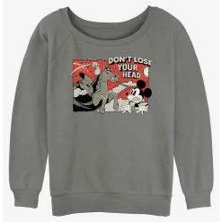 Cheap ⭐ Disney Mickey Mouse Headless Horseman 👧 Girls Slouchy Sweatshirt 😉